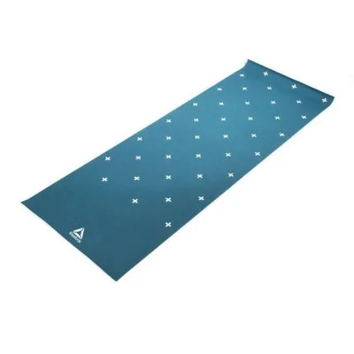 Двухстороний коврик для йоги  Reebok Double Sided 4mm Yoga Mat голубой, белый Уни 173 х 61 х 0,4 см RAYG-11030GN - Robinzon.ua