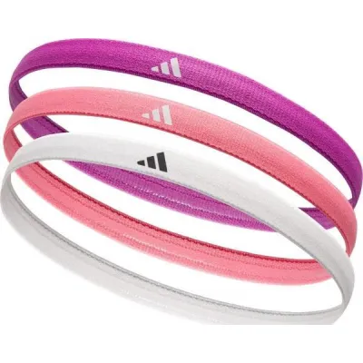 Повязки на голову Adidas Hairbands 3pk Розовый, Фиолетовый, Белый One Size (ADAC-16198) - Robinzon.ua
