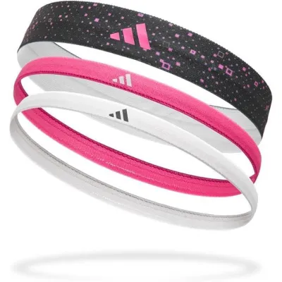 Женские Повязки на голову Adidas Hairbands (Graphic) 3pk Белый, Розовый, Черный One Size (ADAC-16160) - Robinzon.ua