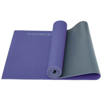 Килимок спортивний Toorx Yoga PVC для йоги та фітнесу Фіолетовий Чорний 173 х 60 х 0,6 см (931139) - Robinzon.ua