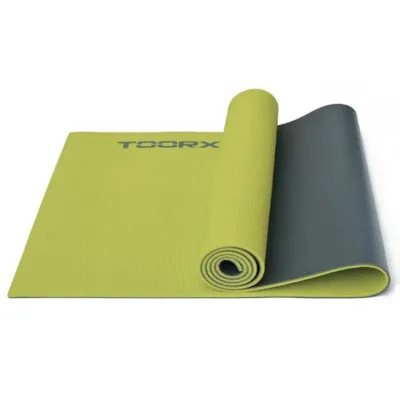Коврик спортивный Toorx Yoga PVC для йоги и фитнеса Желтый Черный 173 х 60 х 0,6 см (931138) - Robinzon.ua