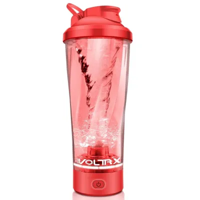 Шейкер спортивный электрический&nbsp;VOLTRX&nbsp;VortexBoost 600 мл.&nbsp;Tritan Red - Robinzon.ua