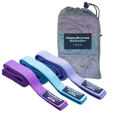 Набір тканевих гумок Power System PS-4129 Booty Band Set Long 3шт. - Robinzon.ua