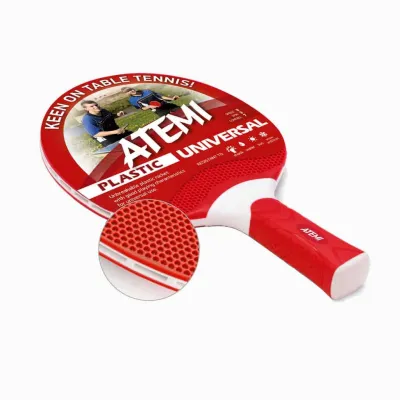 Ракетка для настольного тенниса ATEMI Plastic Universal Красный (4740152100635) - Robinzon.ua